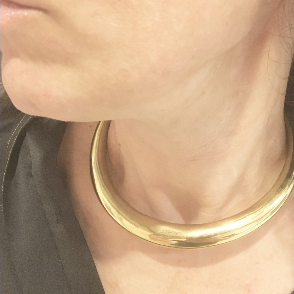 Gold Collar, Brass Handmade, Polished Gold Finish